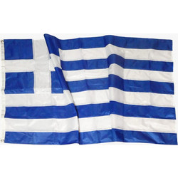 ΕΛΛΗΝΙΚΗ ΣΗΜΑΙΑ 100x150cm Εξωτερικού χώρου - ΓΑΛΑΖΙΟ