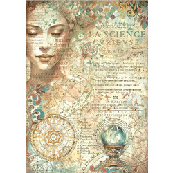 Stamperia Ριζόχαρτο Decoupage A4 (21X29,7cm) Fortune Face