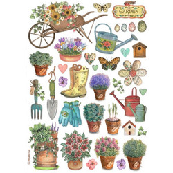 Stamperia Ριζόχαρτο Decoupage A4 (21X29,7cm) Garden Tools