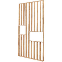Διαχωριστικό χώρου Nextdeco Natural μασίφ ξύλο Υ240x150x10εκ