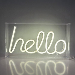 ΕΠΙΓΡΑΦΗ i-TOTAL XL2763 NEON LED HELLO 23x13cm