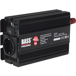 Μετατροπέας - Inverter Ισχύος Αυτοκινήτου Πλήρους Ημιτονοειδούς με USB 600 W DC 12V σε AC 300V Bass Polska BP-5009
