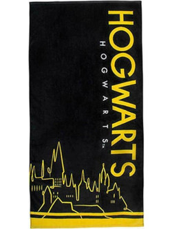 Cinereplicas Harry Potter Hogwarts Παιδική Πετσέτα Θαλάσσης Μαύρη 70x140cm CR2810