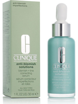 Clinique Anti-Blemish Solutions + Line Correcting Ενυδατικό Serum Προσώπου για Ακμή 30ml