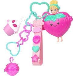 Polly Pocket Κουκλα Με Αξεσουάρ And Μπρελόκ Μεγαλο Pack 2 Σχέδια Bracelet Style Kit St