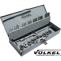 Voelkel 49501 Σετ Κολαούζα & Φιλιέρες με Μανέλα HSS 33τμχ