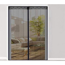 Σίτα Πόρτας Μαύρη Μαγνητική 240x160cm 87004MGL50BK