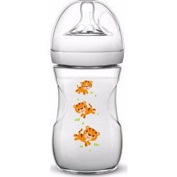 Philips Avent Natural SCF627/25 Πλαστικό Μπιμπερό με Θηλή Σιλικόνης κατά των Κολικών 1m+ 260ml