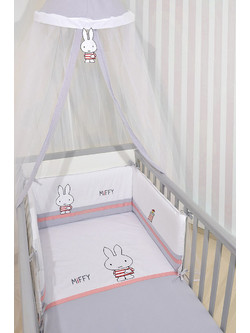 Miffy Des 65 Σετ Κούνιας Grey 3τμχ