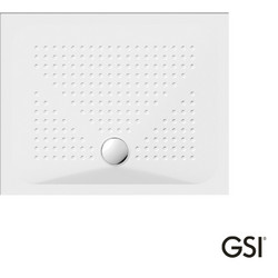 GSI Slim Antislip 471008 80x100 - Παραλληλόγραμμη ντουζιέρα πορσελάνης