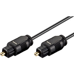 GOOBAY καλώδιο ήχου Toslink 50938, gold plated, 2.2mm, 10m, μαύρο