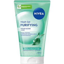 Nivea Ocean Alage Wash Gel Καθαρισμού Προσώπου 150ml