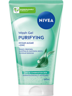Nivea Ocean Alage Wash Gel Καθαρισμού Προσώπου 150ml