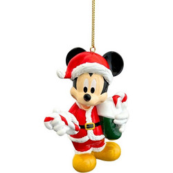 Χριστουγεννιάτικο Κρεμαστό Στολίδι Mickey Santa 3D