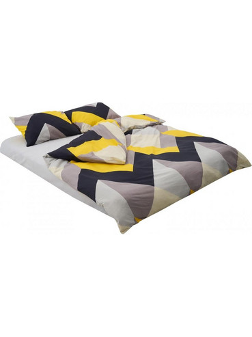 Heinner HR-4BED-132-ZRA Σετ Παπλωματοθήκη Βαμβακερή 180x200cm Ημίδιπλη με Μαξιλαροθήκη & 1 Σεντόνι Zora