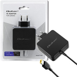 Qoltec Φορτιστής Laptop 65W 20V 3.25A για Lenovo με Ενσωματωμένο Καλώδιο Τροφοδοσίας 51766
