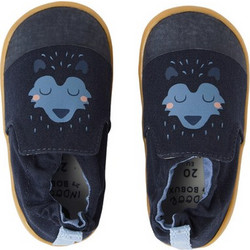 Bobux Cosy Howl Χειμερινές Παιδικές Παντόφλες Navy BQ10766DBYCA