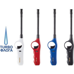Αναπτήρας Μακρύς TOM BBQ TURBO FLAME 12263-01 28cm