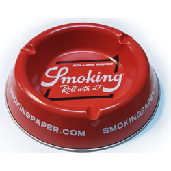 ΣΤΑΧΤΟΔΟΧΕΙΟ SMOKING ROLL WITH IT (RED) 15cm ΜΕΣΑΙΟ METAL ASHTRAY