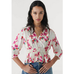ba&sh γυναικεία μπλούζα με μανίκι 3/4 και all-over floral print Edon - 1E23EDON Εκρού