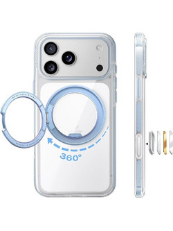 TORRAS Ostand O3 Light Back Cover Blue (iPhone 18 Pro / 17 Pro)