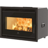 Edilkamin Firebox 60 Evo 2 White Ecokeram Ενεργειακό Τζάκι Κασέτα Αερόθερμο Ξύλου Ίσιο 12kW Χωρίς Βεντιλατέρ