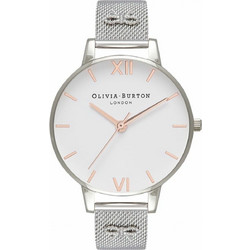 Olivia Burton Γυναικείο Ρολόι με Ασημί Μεταλλικό Μπρασελέ OB16ES10