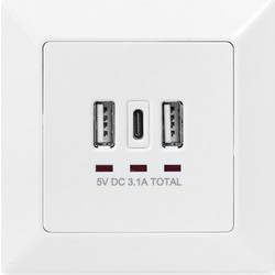 Πριζα τοίχου Digitus DA-70618 - USB-outlet