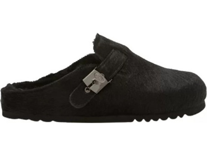 SCHOLL GRACE FUR MULES ΠΑΠΟΥΤΣΙΑ F014641004-1004-BLACK