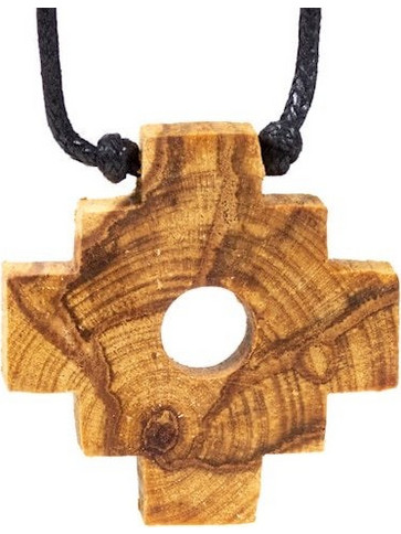 Μενταγιόν Chakana Inca Cross από ιερό ξύλο Palo Santo με λουράκι ρυθμιζόμενο σε μέγεθος Μήκος (ελάχιστο / μέγιστο) 40-80 cm Διαστάσεις: 4 cm