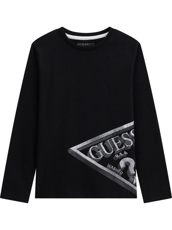 Guess Παιδικό T-Shirt Μακρυμάνικο Μαύρο L6YI12K3727-JBLK