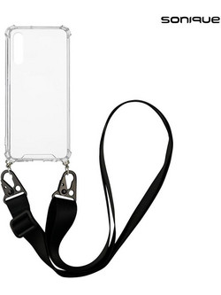 Sonique Armor Clear Back Cover Black (Huawei P20 Pro)
