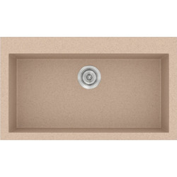 Sanitec Classic 333 Υποκαθήμενος Νεροχύτης Γρανίτη Ματ Granite Sand 79x50cm