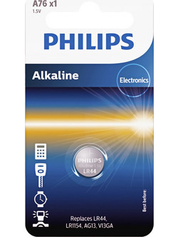 Philips Alkaline A76 LR44 1τμχ