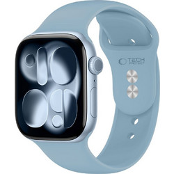 Tech-Protect Silicone Λουράκι Σιλικόνης Blue Jeans (Apple Watch 44 / 45 / 46 / 49mm)