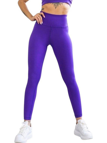 Lismina Extra High Waist Leggings Γυναικείο Κολάν Μωβ 861