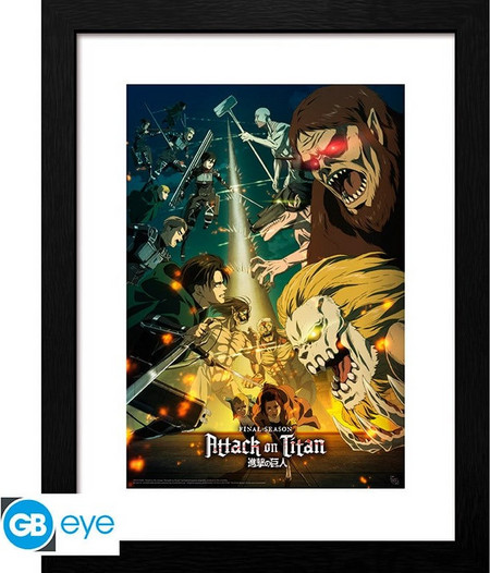 Attack On Titan - S4 Key Art 3 - Framed Print