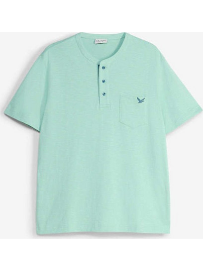 Μπλούζα Henley από καθαρό βιολογικό βαμβάκι
