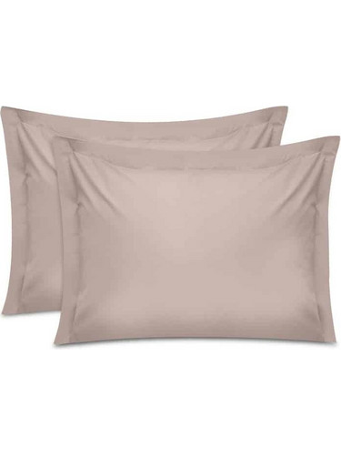 Μαξιλαροθήκες ύπνου Tonne Cotton Box Σετ 2 τμχ χρώμα μπεζ 50x80+5εκ