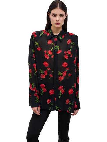 Combos Knitwear Carnation Dream Γυναικείο Πουκάμισο Μαύρο W7DKSH0038