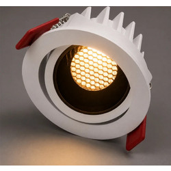 Χωνευτό LED Spot 2700K 10W kelvo LEO KLV-101-0312 1250lm Άσπρο Άσπρο/Μαύρο