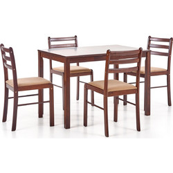 NEW STARTER table + 4 chairs DIOMMI V-CH-STARTER_NEW_2-ESPRESSO