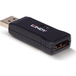 Lindy Edid Emulator Μετατροπέας DisplayPort male σε DisplayPort female 1τμχ