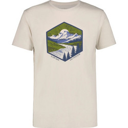 Icepeak Mocbach - Ανδρική Μπλούζα T-Shirt Beige 100% Cotton, Χρώμα: Beige