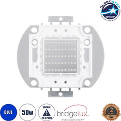 GLOBOSTAR COBCHIP Cob LED 50W 2500lm 120 DC 28-32V IP20 Μπλε Dimmable - Bridgelux COB Chip