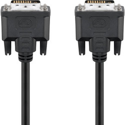 GOOBAY καλώδιο DVI-D 24+1 93573, 30AWG, Full HD, 1.8m, μαύρο