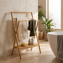 Κρεμάστρα μπάνιου 5five bamboo - 60x36x94cm