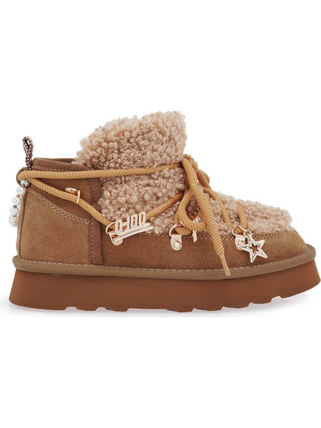 O-JOO SNOW BOOTS X378A02520G4 - ΤΑΜΠΑ ΚΑΣΤΟΡΙ ΜΠΕΖ ΓΟΥΝΑ OL62520A - BRITNEY FUR-160 TOBACCO