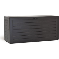 PROSPERPLAST Μπαούλο Αποθήκευσης Woodebox Ελαιόμαυρο 280lt MBWL280-440U