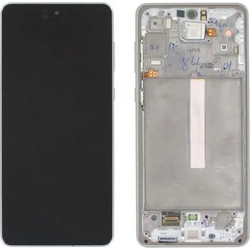 Αυθεντική οθόνη με Μηχανισμό Αφής Samsung A73 A736 LCD/DIG White (Service Pack GH82-28884B GH82-28686B